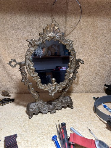 Antique brass ornate - antique, swivel